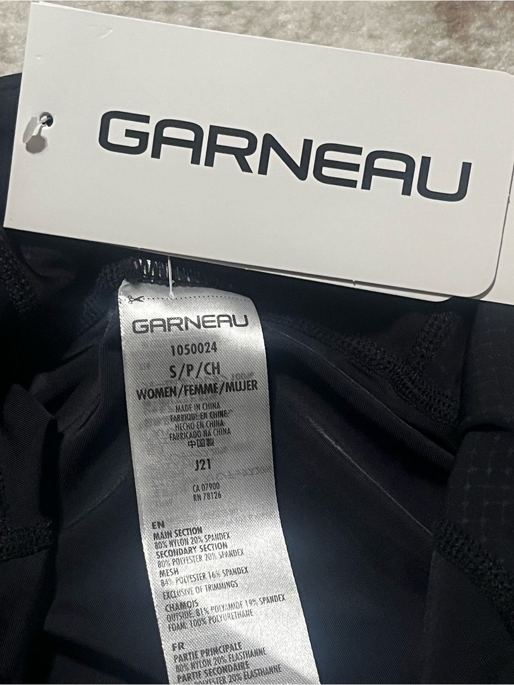 WT Louis Garneau Womens Optimum 2 Padded Cycling Shorts Black Small 1050024